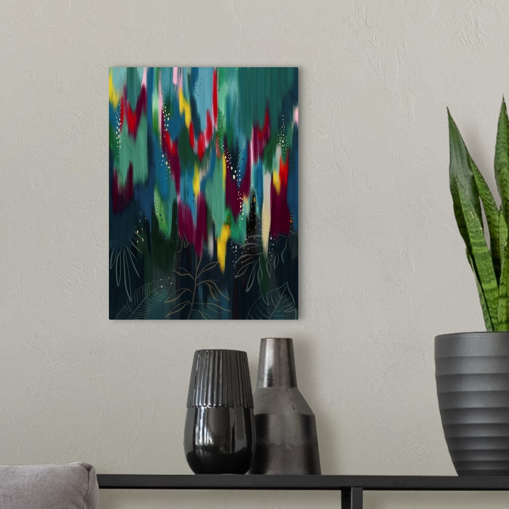 A modern room featuring Brushstrokes 188