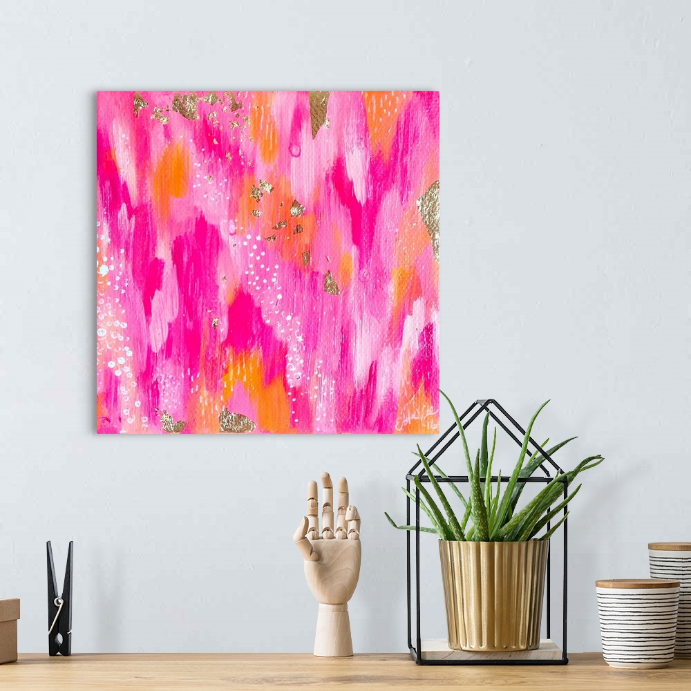 A bohemian room featuring Brushstrokes 77