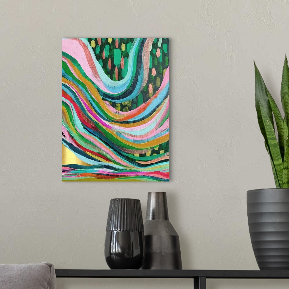 A modern room featuring Brushstrokes 87