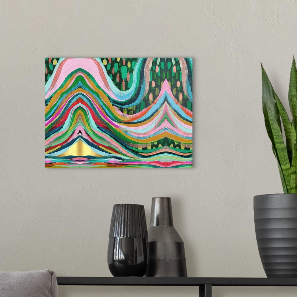 A modern room featuring Brushstrokes 88