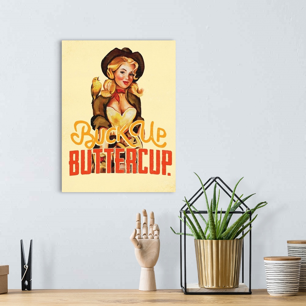 A bohemian room featuring Buck Up Buttercup - Yellow