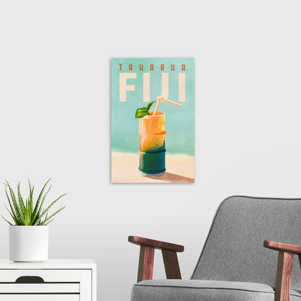 A modern room featuring Cocktail Fiji
