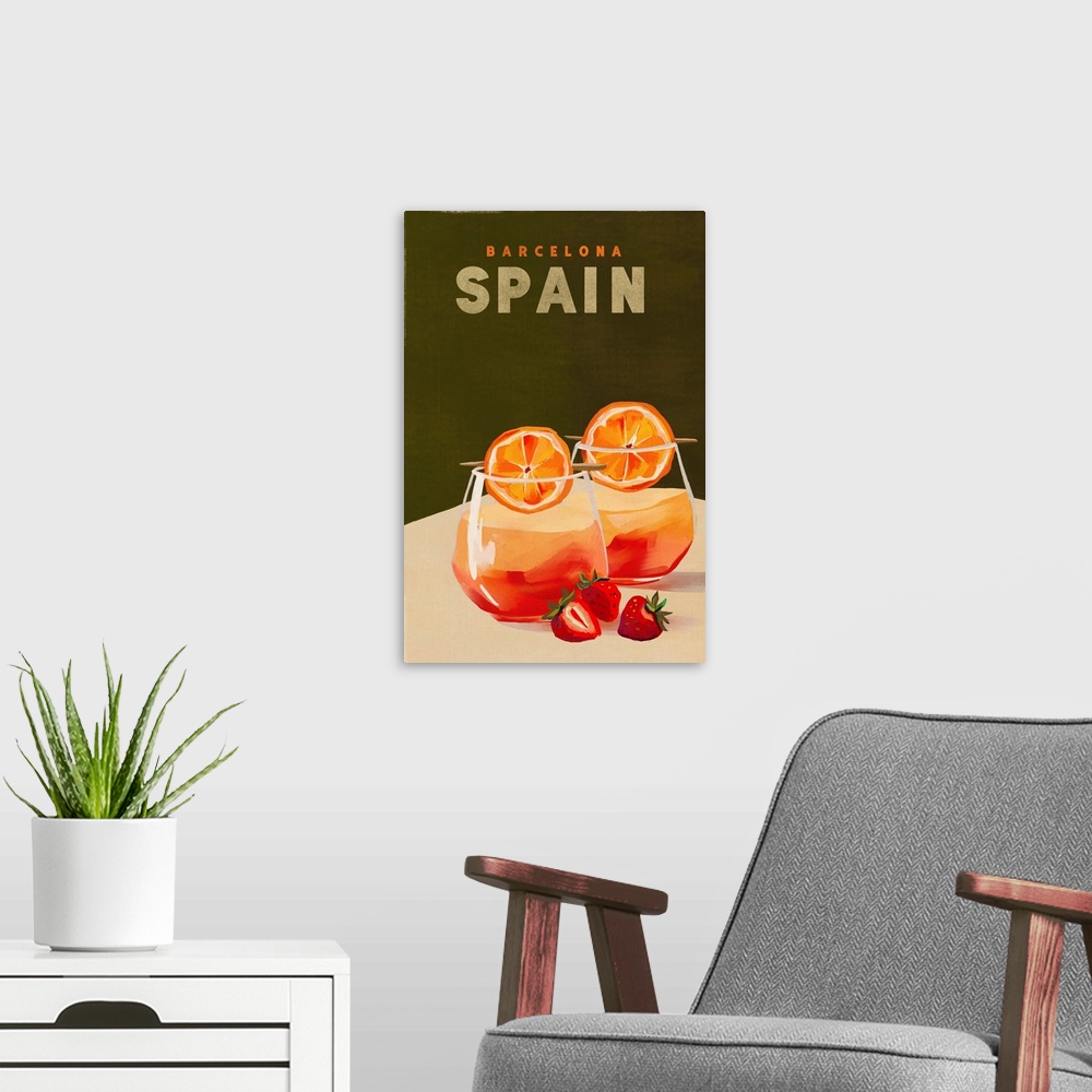 A modern room featuring Cocktail Spain
