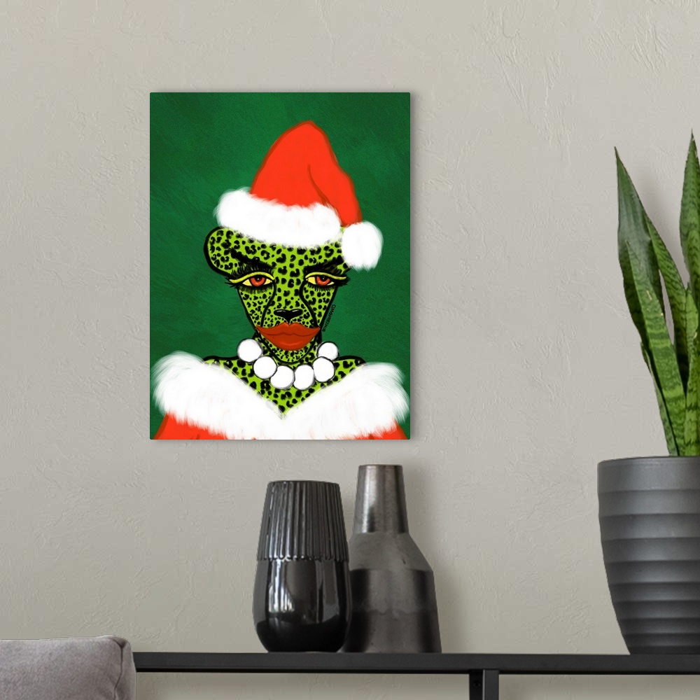 A modern room featuring Cookie The Grinch