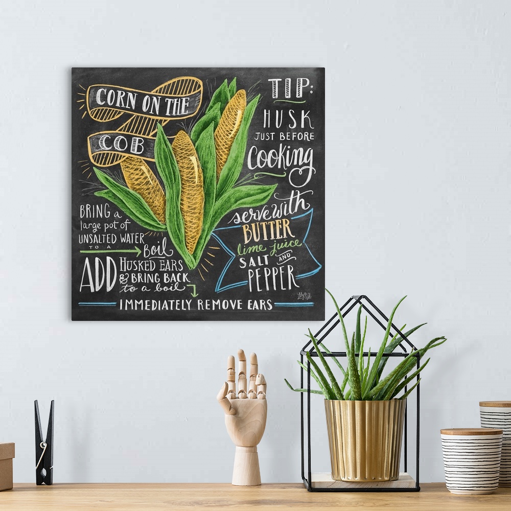 A bohemian room featuring Corn on the Cob