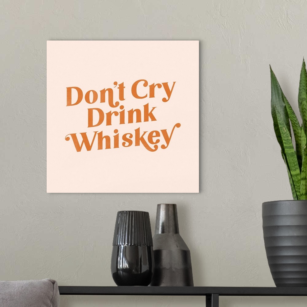 A modern room featuring Cry Whiskey