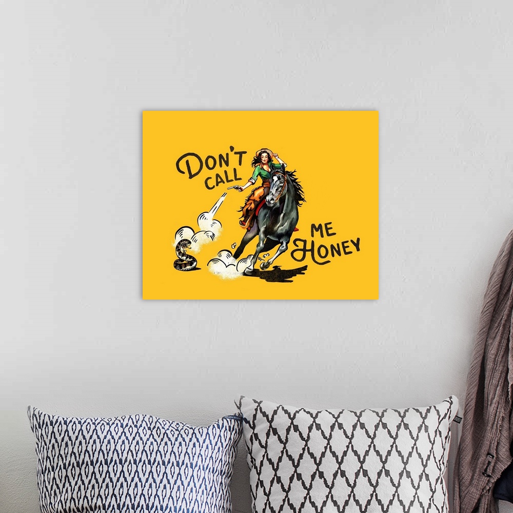 A bohemian room featuring Don't Call Me Honey