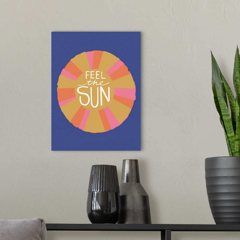 A modern room featuring Feel The Sun