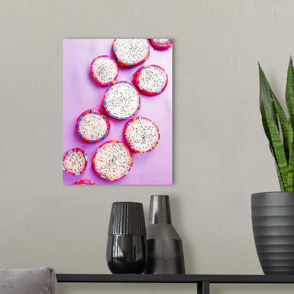 A modern room featuring Fiesta Fruit Dragonfruit