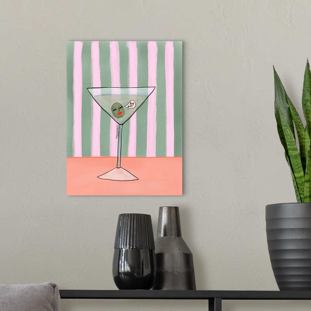 A modern room featuring Flirty Martini