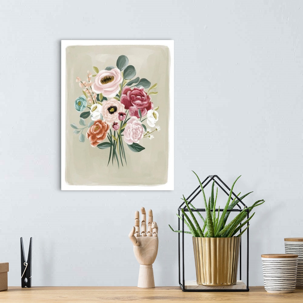 A bohemian room featuring Floral Bouquet 7