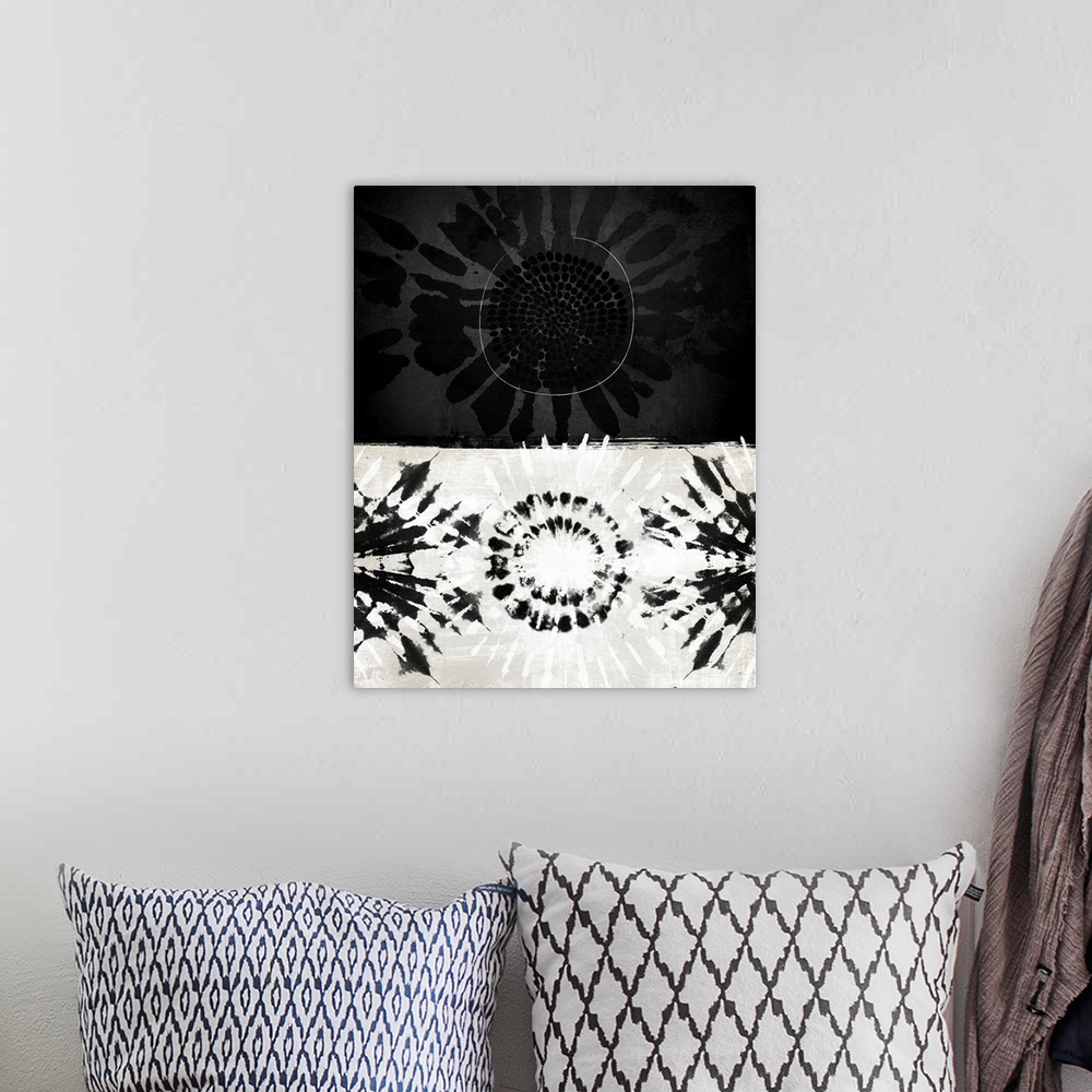 A bohemian room featuring Flower Tribal 3