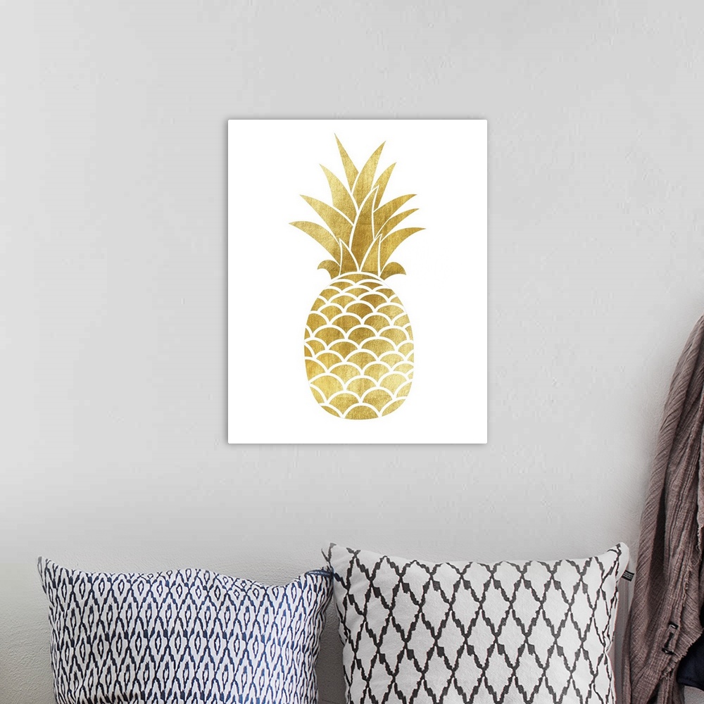 A bohemian room featuring Gold Pineapple