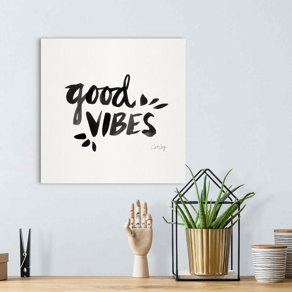 A bohemian room featuring Good Vibes