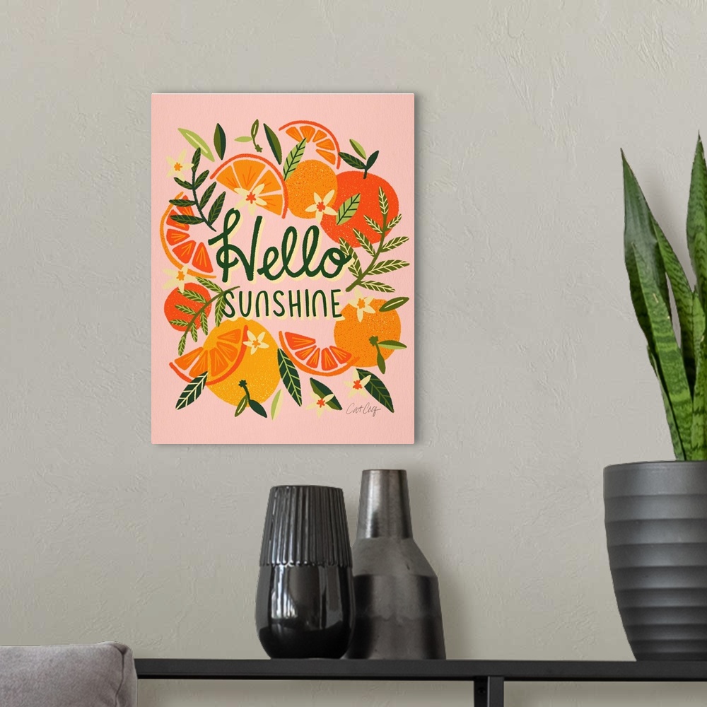 A modern room featuring Hello Sunshine Citrus