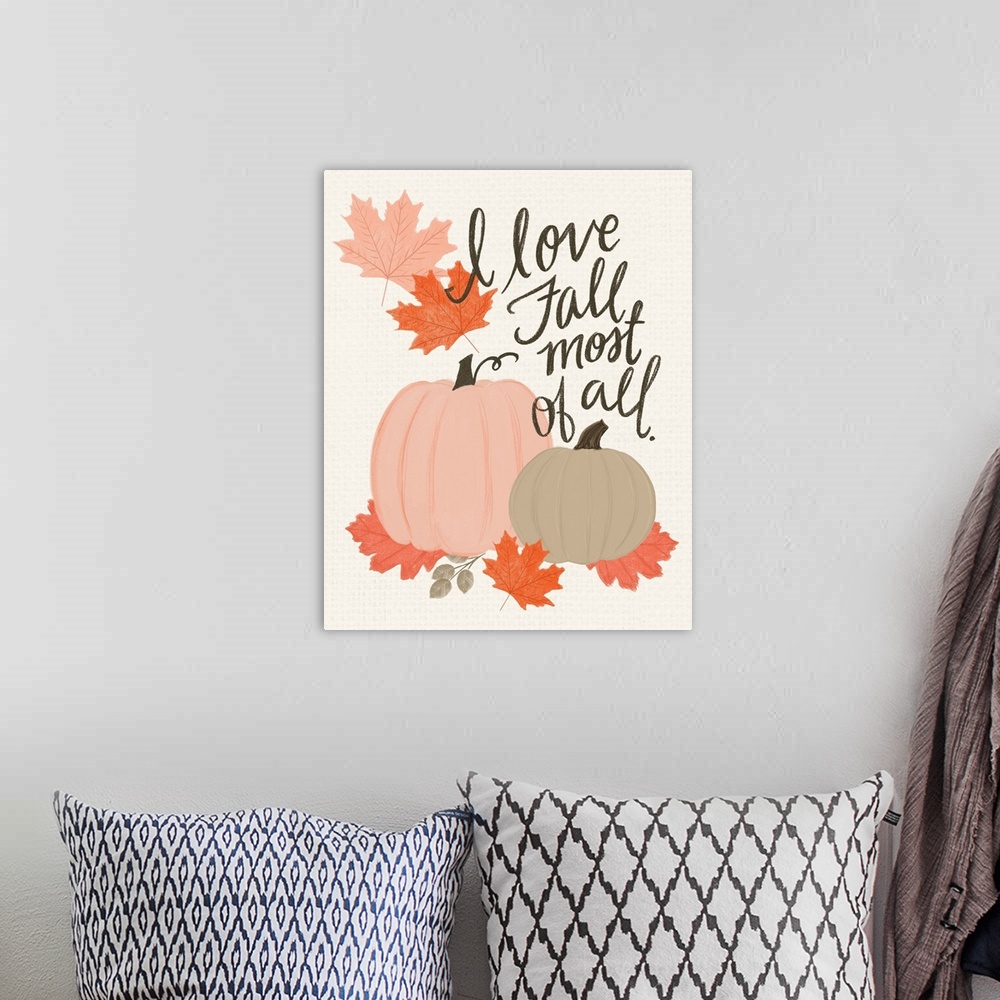 A bohemian room featuring I Love Fall Most Of All