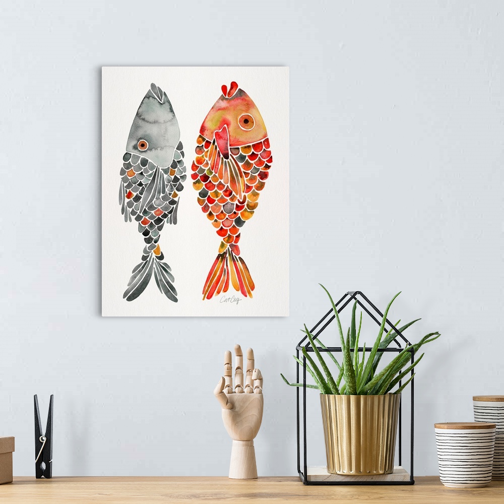 A bohemian room featuring Indonesian Fish