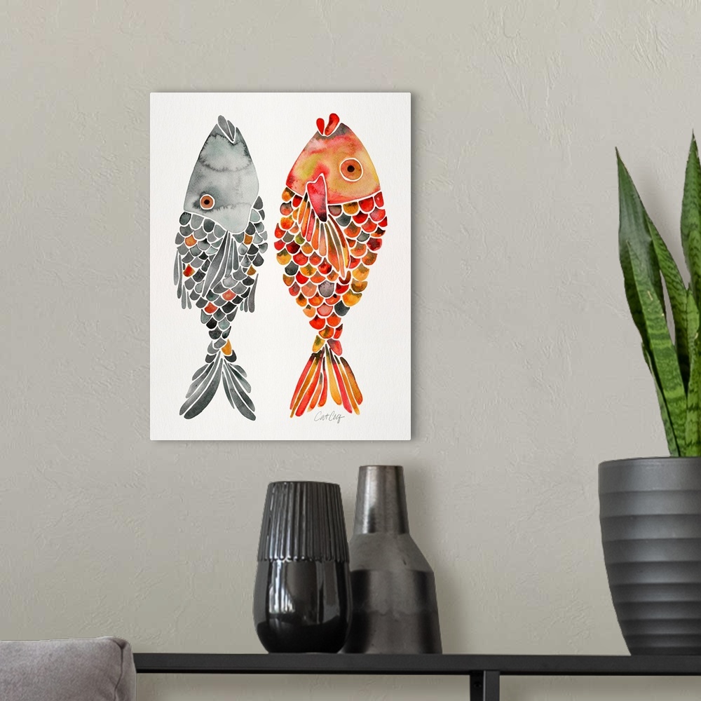A modern room featuring Indonesian Fish