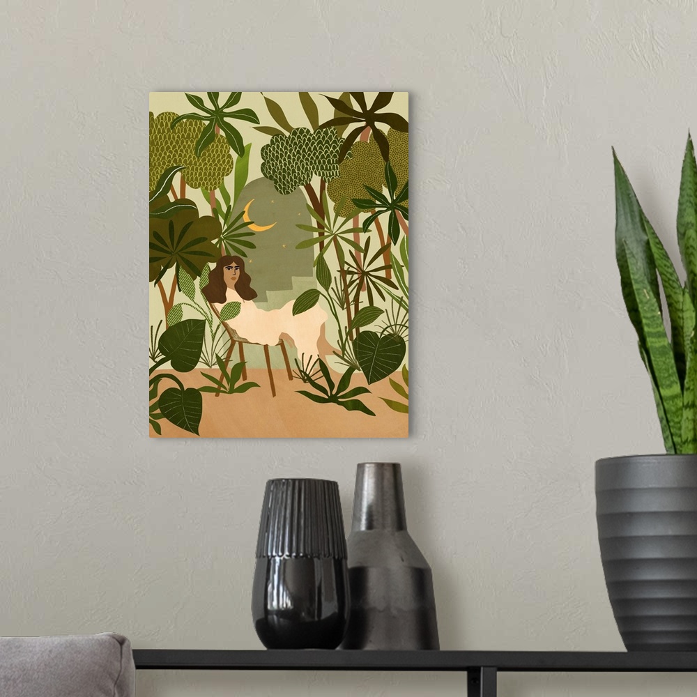 A modern room featuring Jungle Dreams