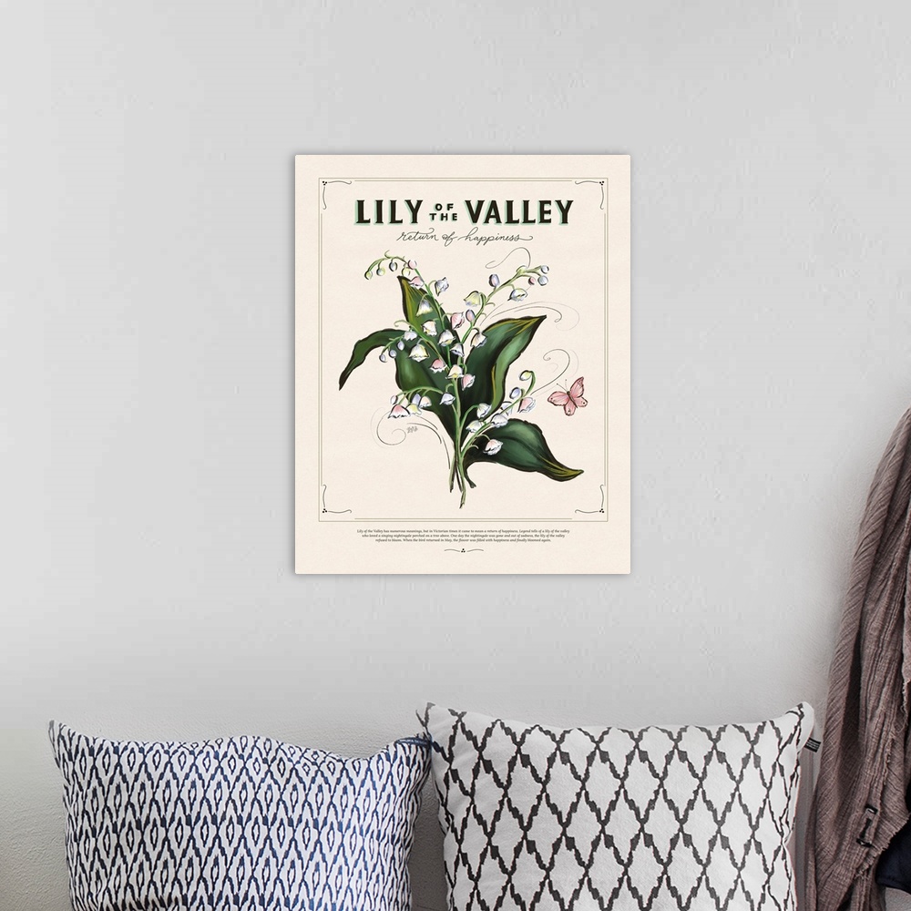 A bohemian room featuring Language Of Flowers - Lily Of The Valley
