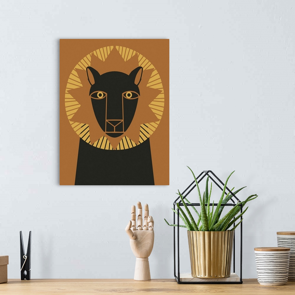 A bohemian room featuring Lion Profile