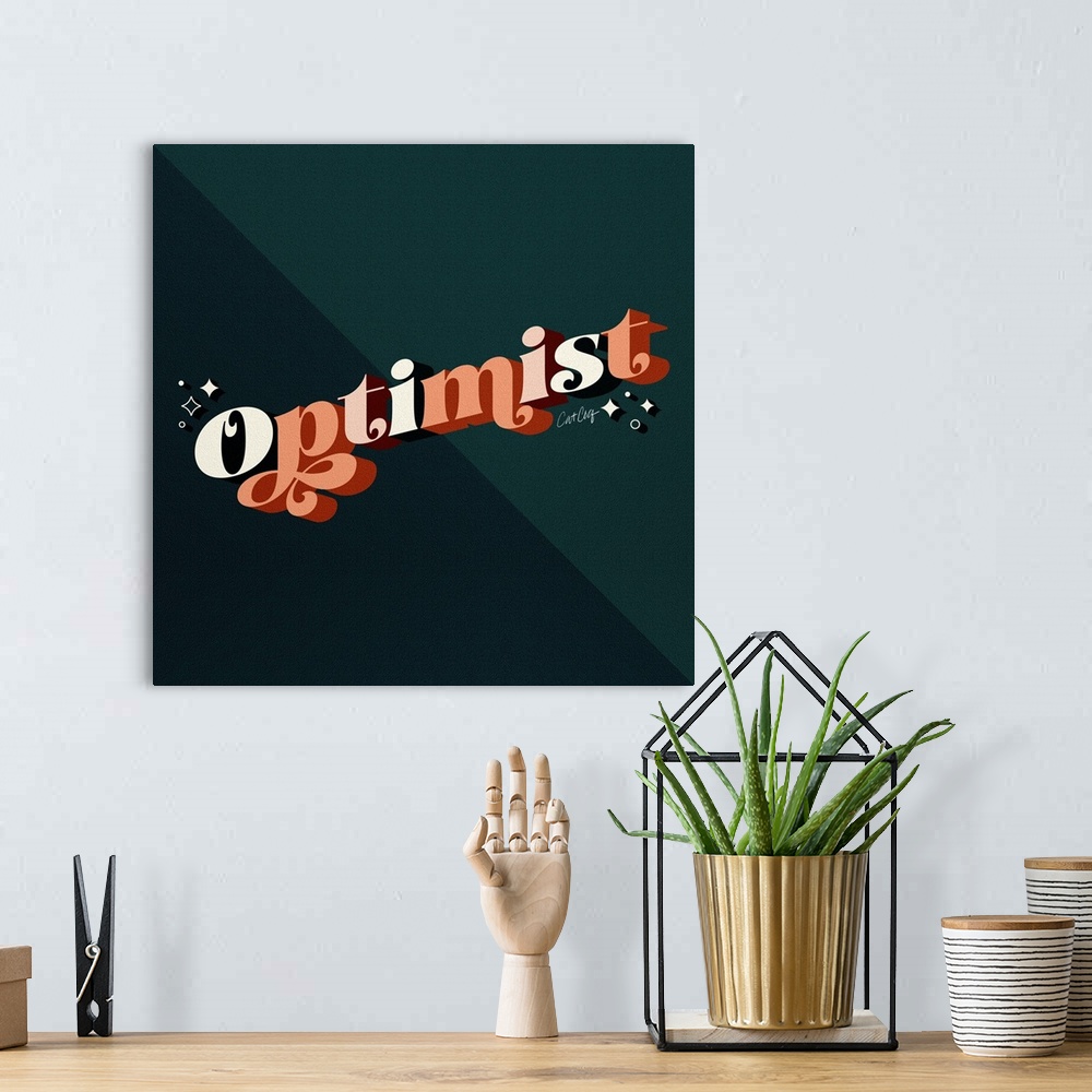 A bohemian room featuring Optimist - Teal Peach
