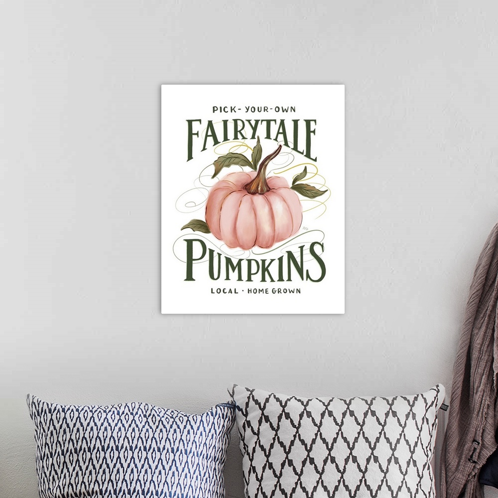 A bohemian room featuring Pick Your Own Fairy Tale Pumpkins