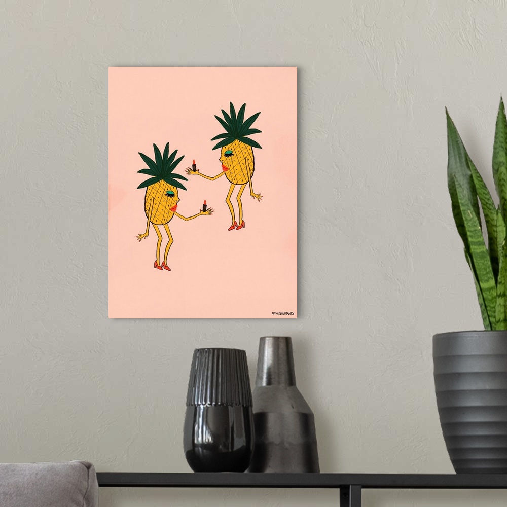 A modern room featuring Pineapple Girls