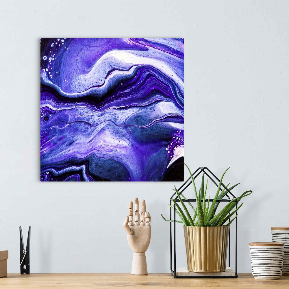A bohemian room featuring Purple Abstract 65