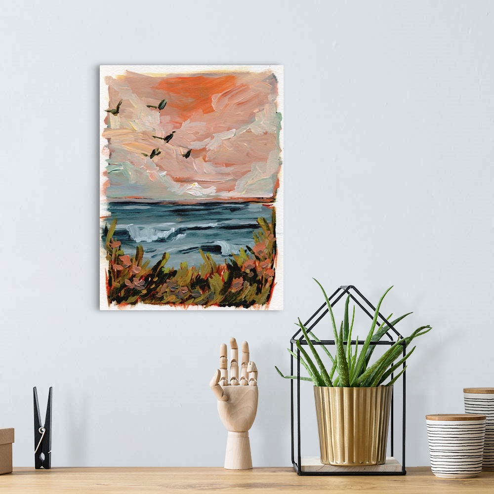 A bohemian room featuring Seaside Sunset