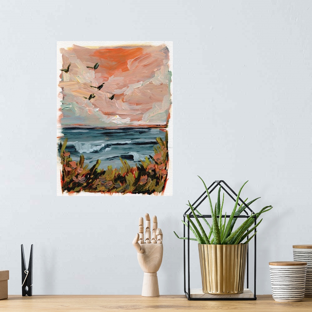 A bohemian room featuring Seaside Sunset