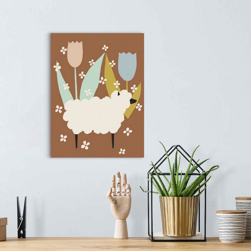 A bohemian room featuring Spring Sheep