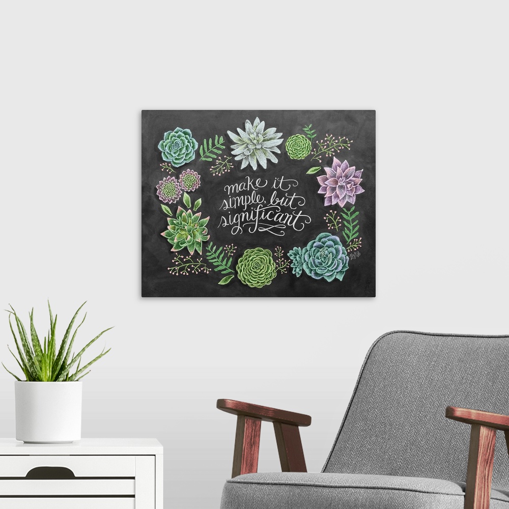 A modern room featuring Succulents Simple But Significant