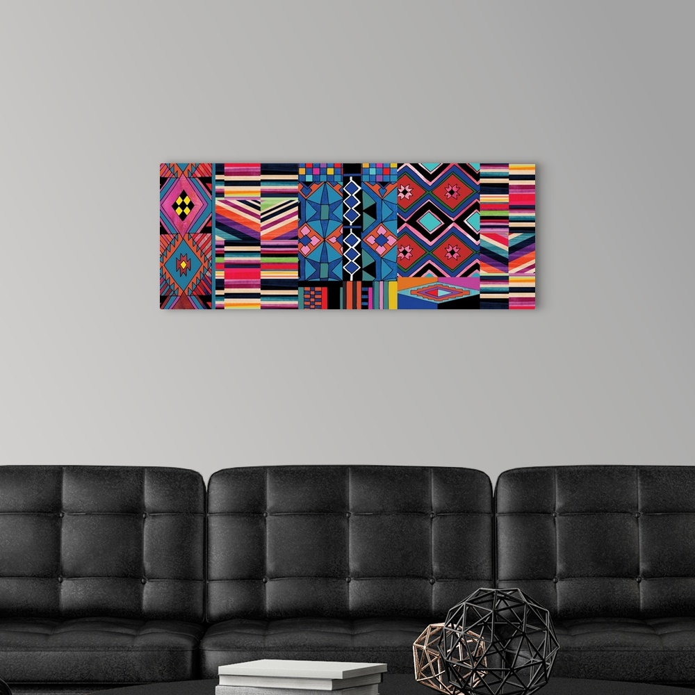 A modern room featuring Tribal