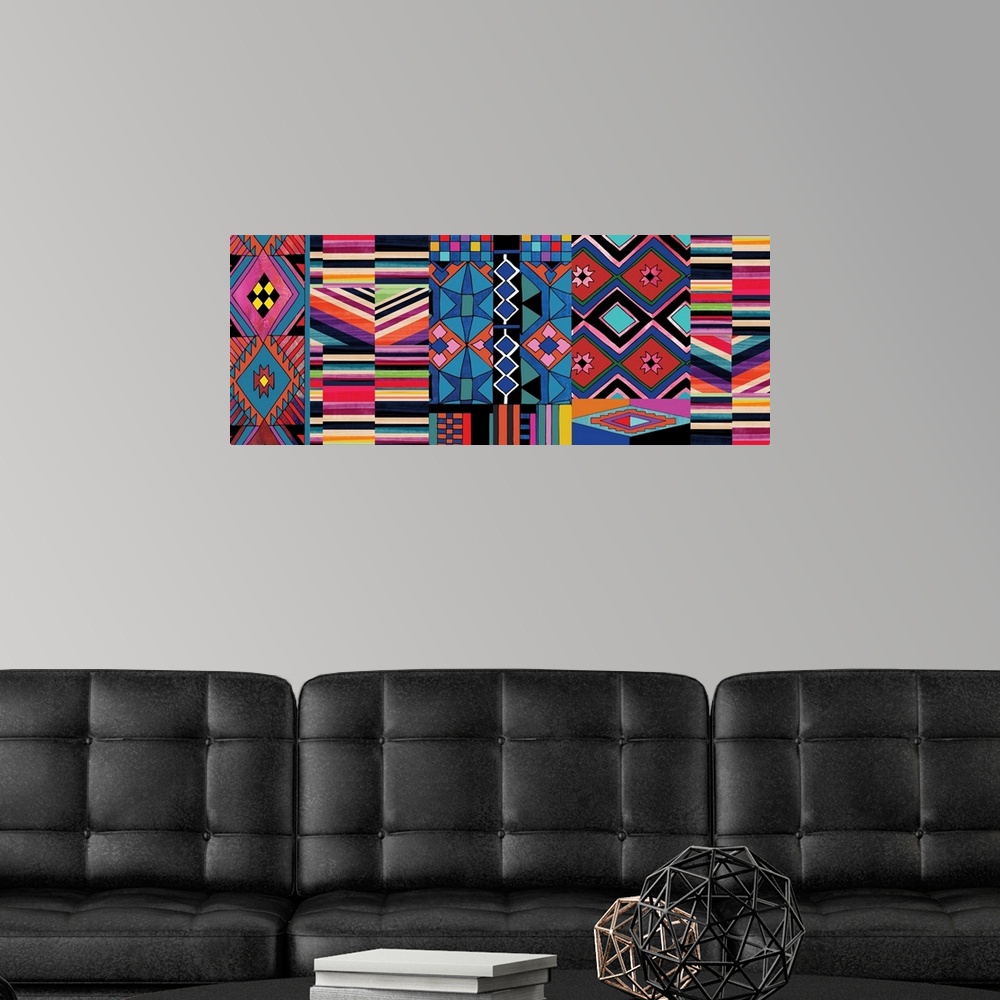 A modern room featuring Tribal