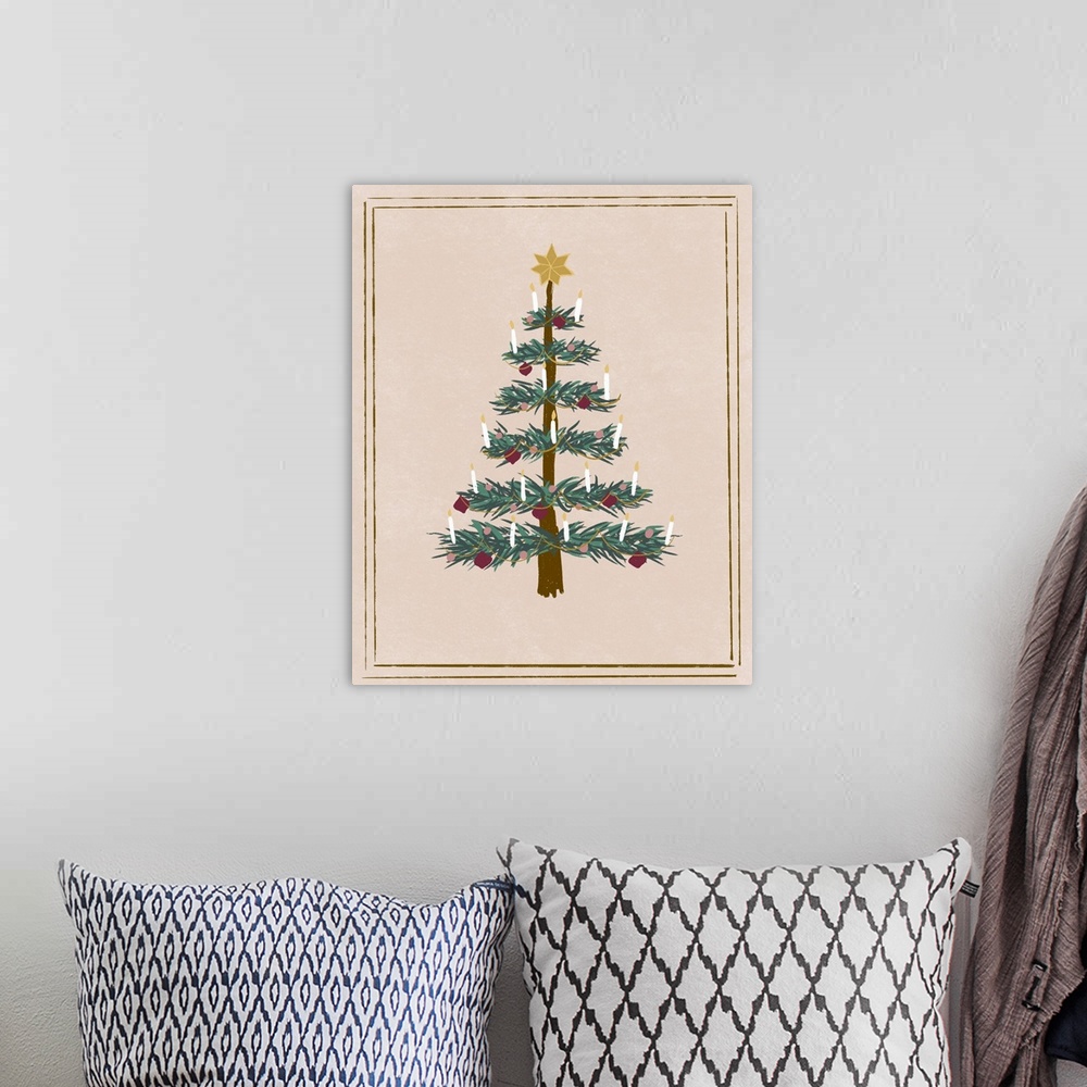 A bohemian room featuring Victorian Christmas - Christmas Tree