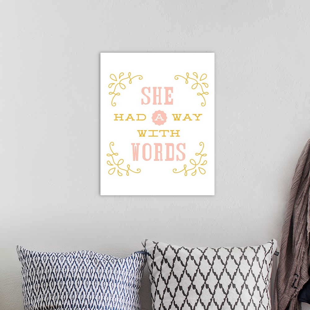A bohemian room featuring Way With Words