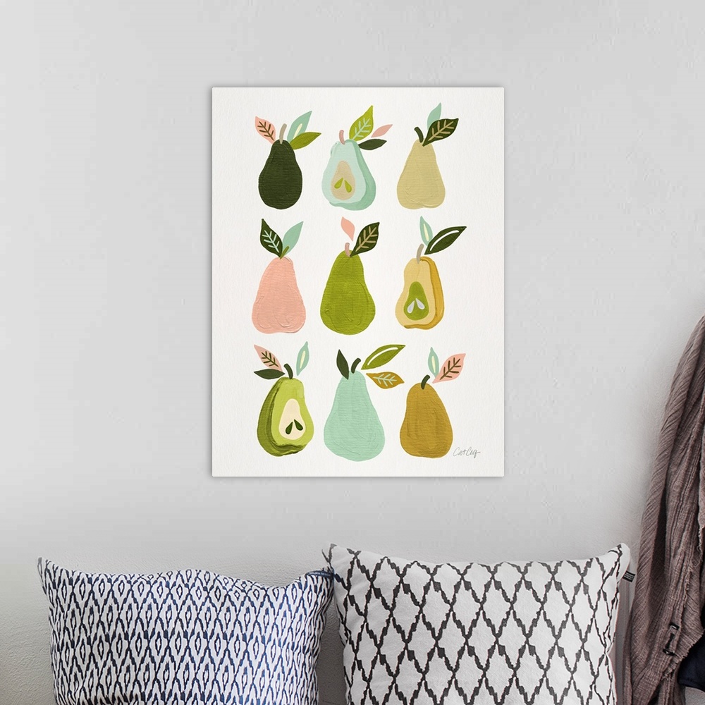 A bohemian room featuring White Pears