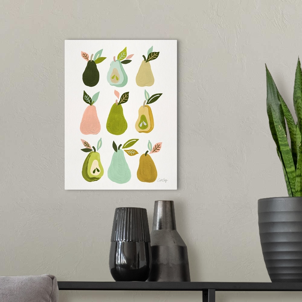 A modern room featuring White Pears