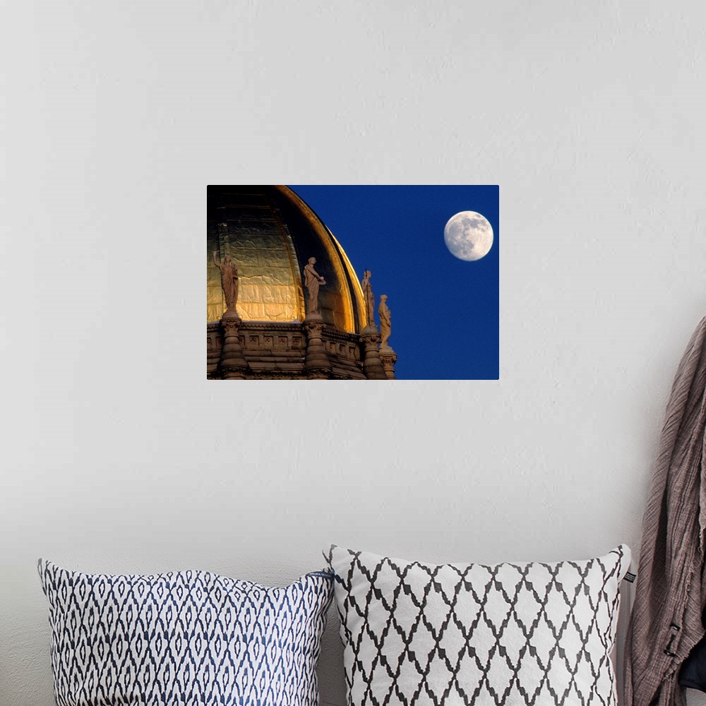 A bohemian room featuring Capitol dome with moon, Hartford, Connecticut