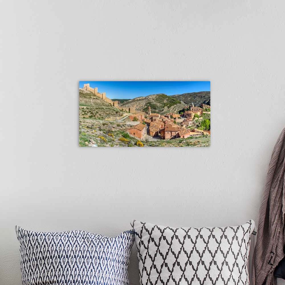 A bohemian room featuring Albarracin, Aragon, Spain