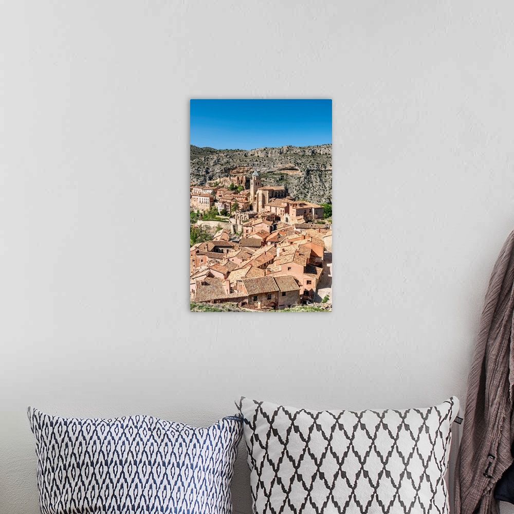 A bohemian room featuring Albarracin, Aragon, Spain