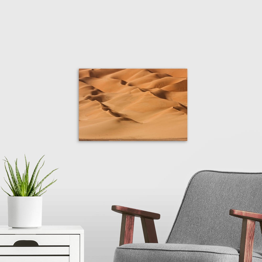A modern room featuring Algeria, Sahara, An Erg of stellar dunes