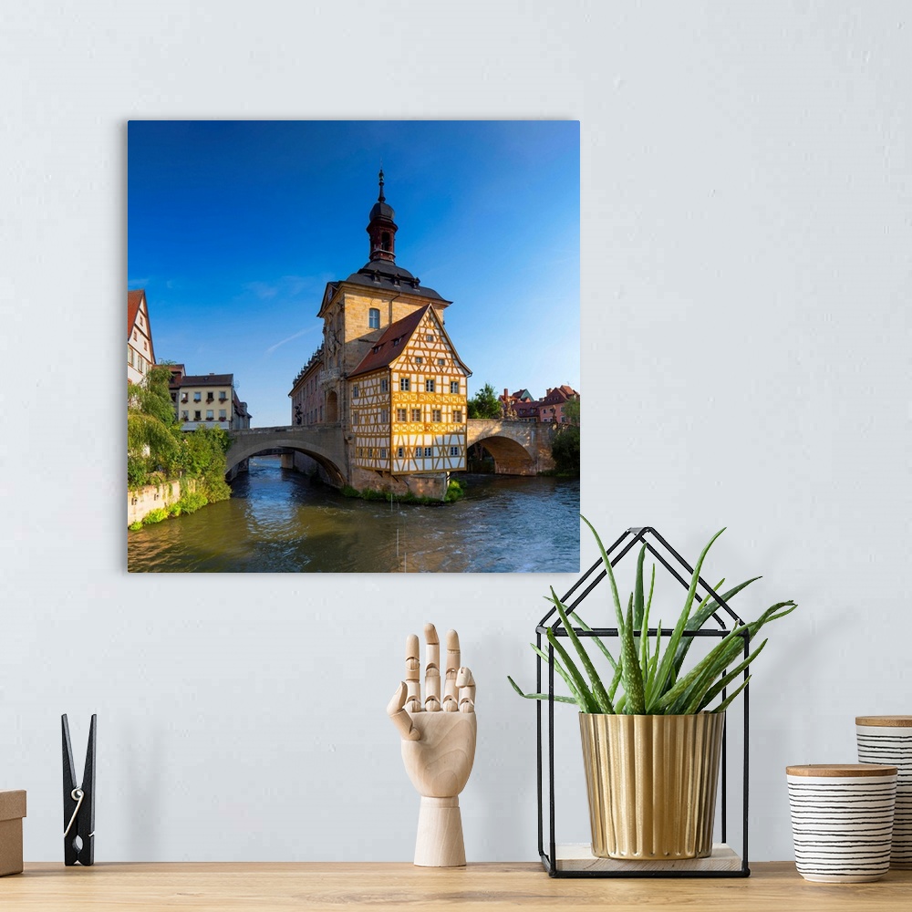 A bohemian room featuring Altes rathaus (old town hall), bamberg (unesco world heritage site), Bavaria, Germany.