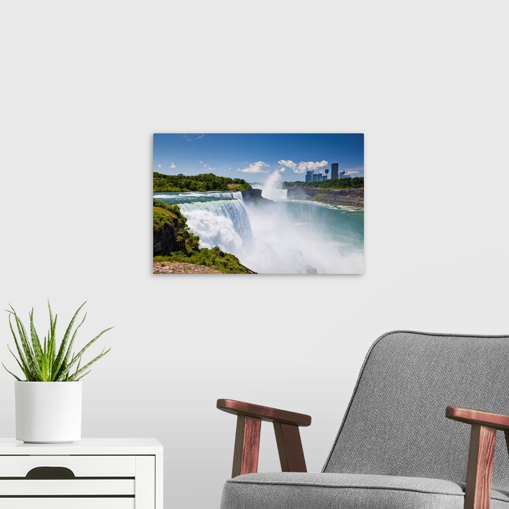 A modern room featuring American Falls Of Niagara Falls, New York State, USA