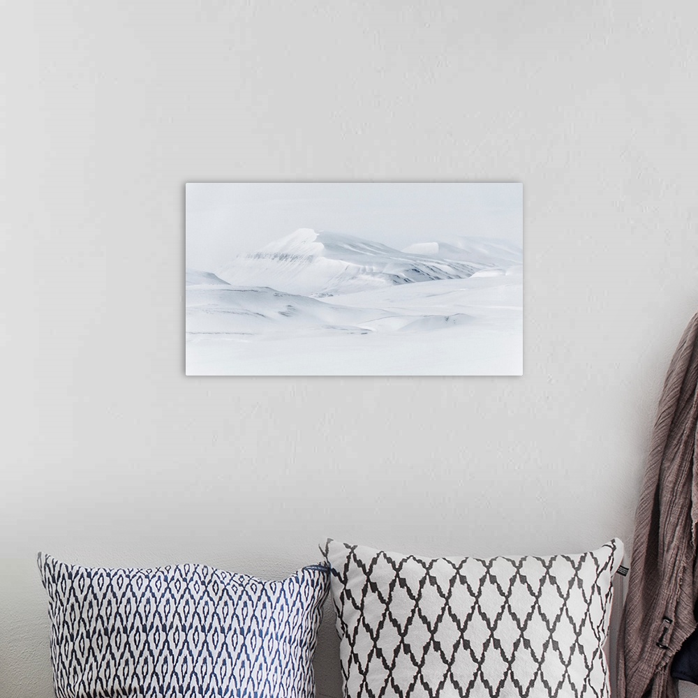 A bohemian room featuring Arctic Slopes In Adventdalen, Spitsbergen, Svalbard