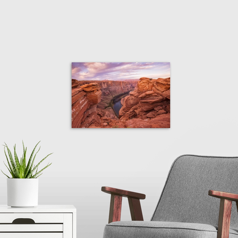 A modern room featuring USA, Arizona, Colorado Plateau, Southwest, Glen Canyon National Recreation Area, Horseshoe bend o...