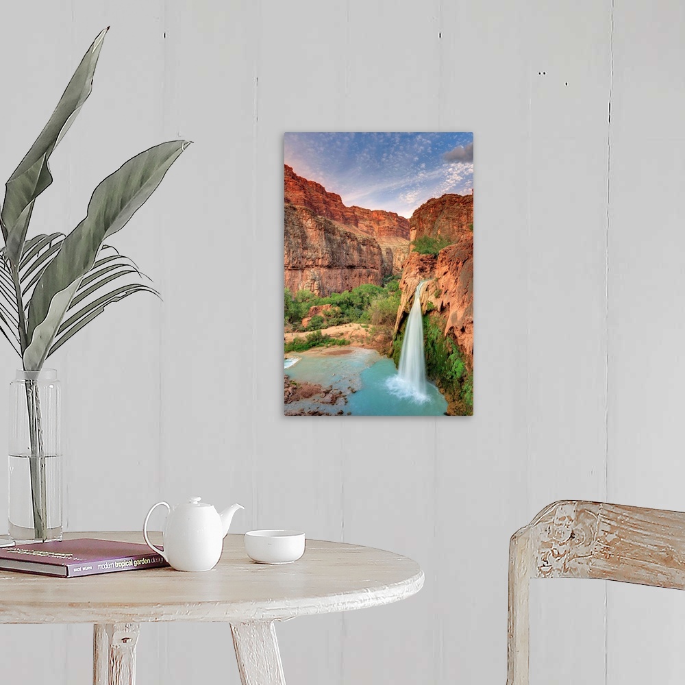 A farmhouse room featuring USA, Arizona, Gran Canyon, Havasu Canyon (Hualapai Reservation), Havasu Falls