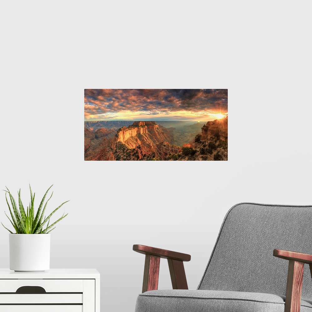 A modern room featuring USA, Arizona, Grand Canyon National Park, North Rim, Cape Royale