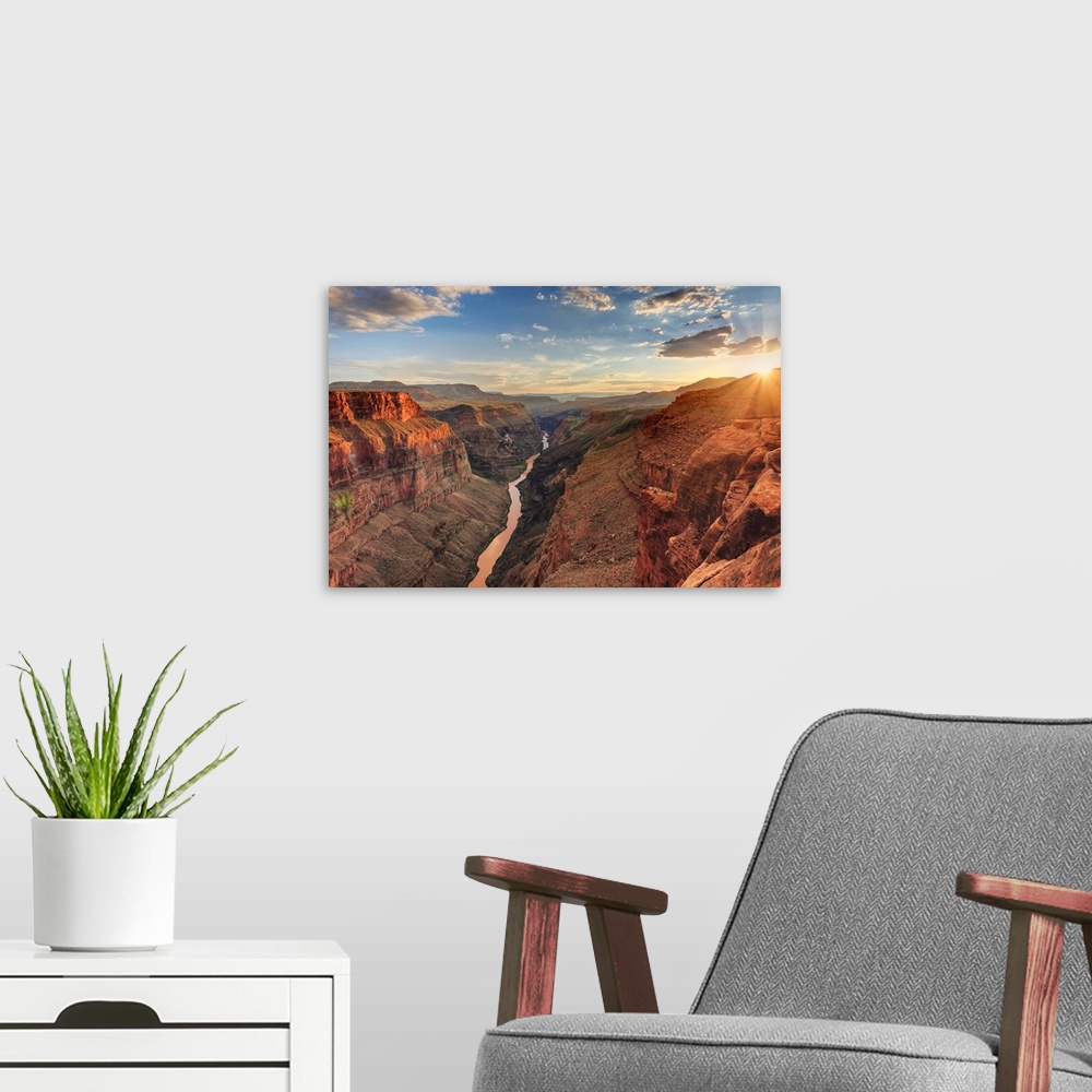 A modern room featuring USA, Arizona, Grand Canyon National Park (North Rim), Toroweap (Tuweep) Overlook